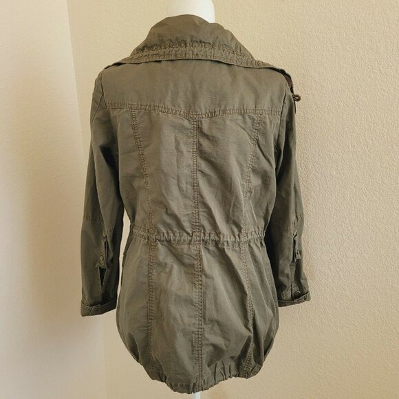 Marc New York Military Cargo Trench  jacket Size S - Picture 2 of 11
